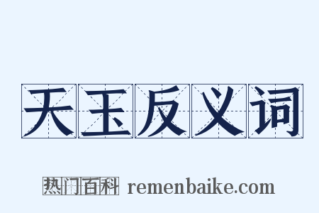 天玉反义词是什么意思的图片